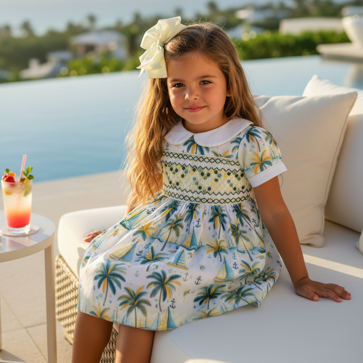 summer girls smocked dresses 