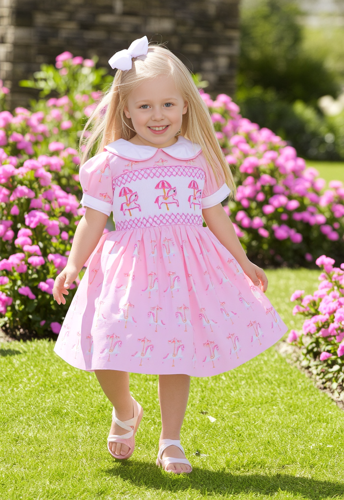Ocean baby smocked girls baby dress smocked girls dress