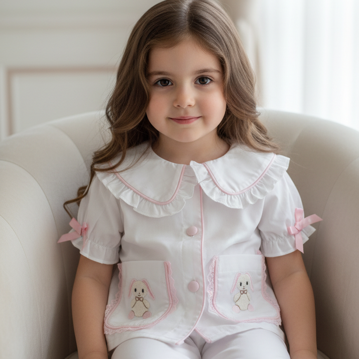 Ocean Baby Girls 'My Little Sugar Plum' Bunny Pyjamas (3M-10Yrs) Pjs