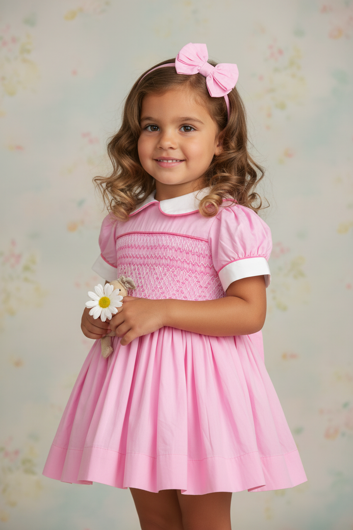 Ocean Baby Girls Barbie Sateen Smocked Petticoat Layered Dress - (NB-10Yrs)