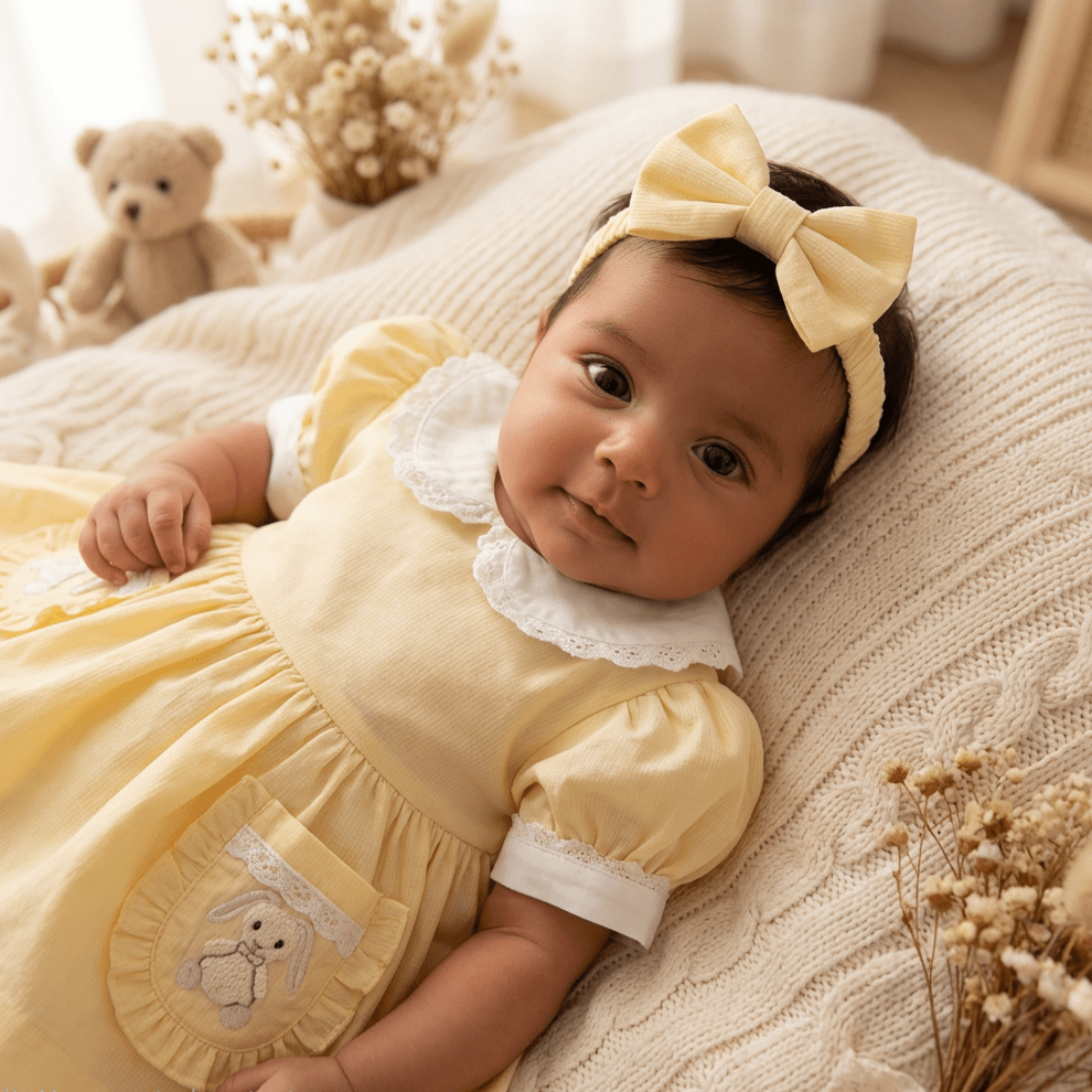 Ocean Baby 'My Little Buttercream Cookie' Bunny Petticoat Layered Dress - (NB-12Yrs)