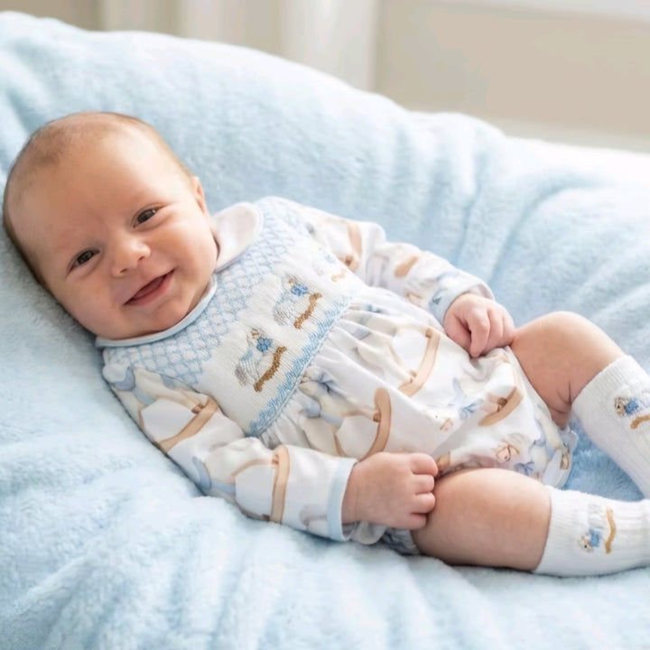 luxury smocked baby boys suit sets smocked bubble