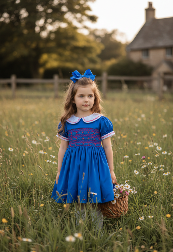 Ocean Baby Egyptian Blue Satin Dress (6M-8Yrs)