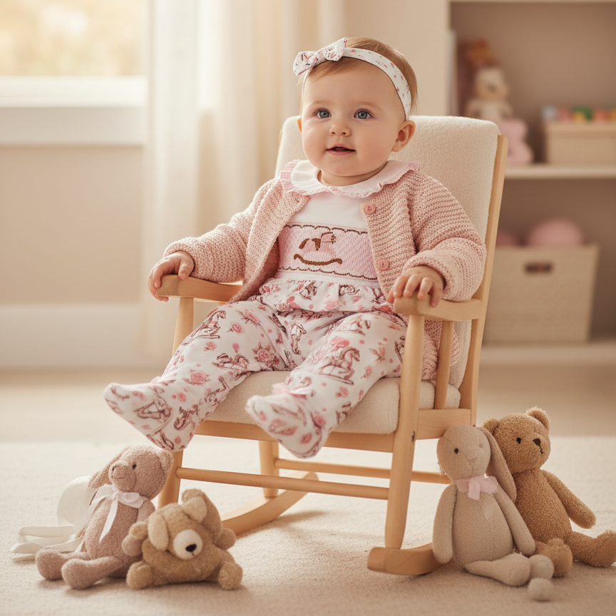baby shower gift ideas smocked baby sleepsuit set
