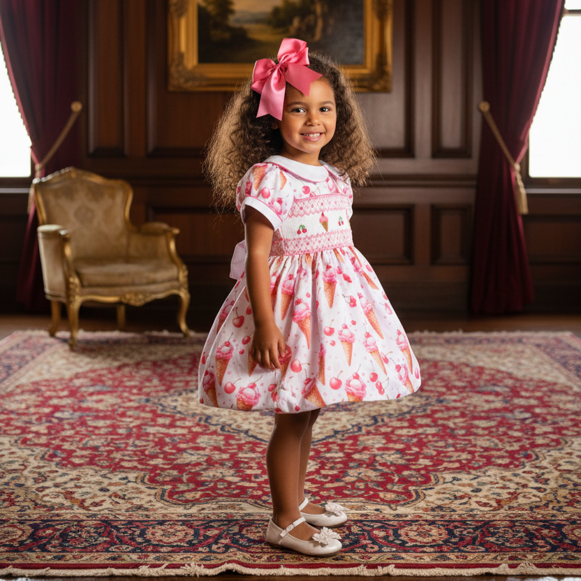 summer girls dresses icecream themed 