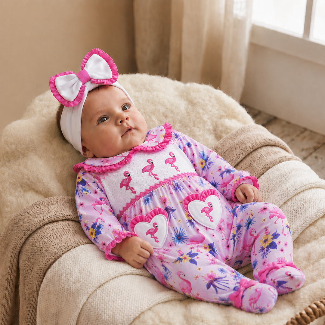 baby girls smocked sleepsuit set newborn baby girls wear