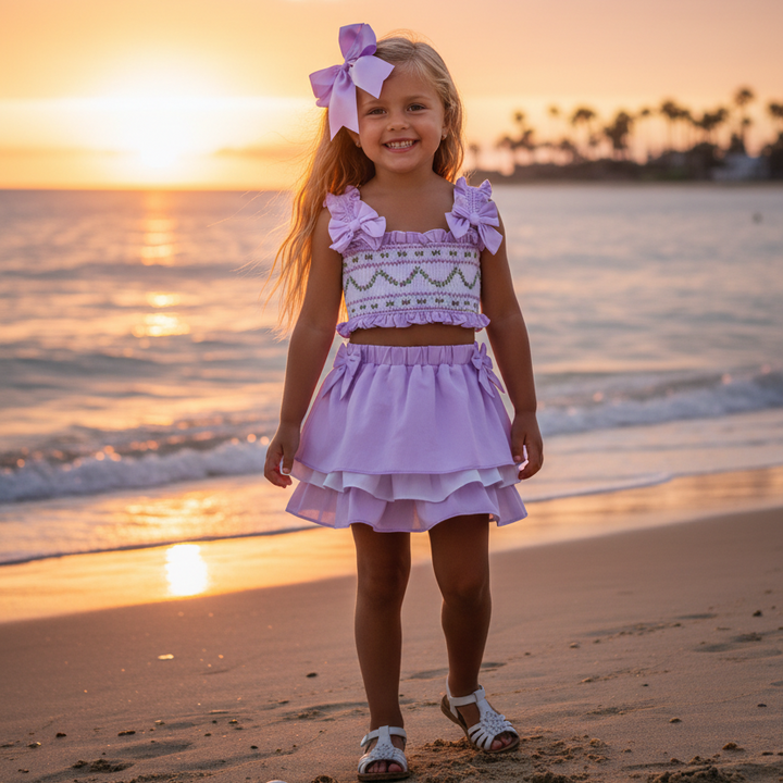 girls summer wardrobe baby girls summer outfits cute lilac outfits 