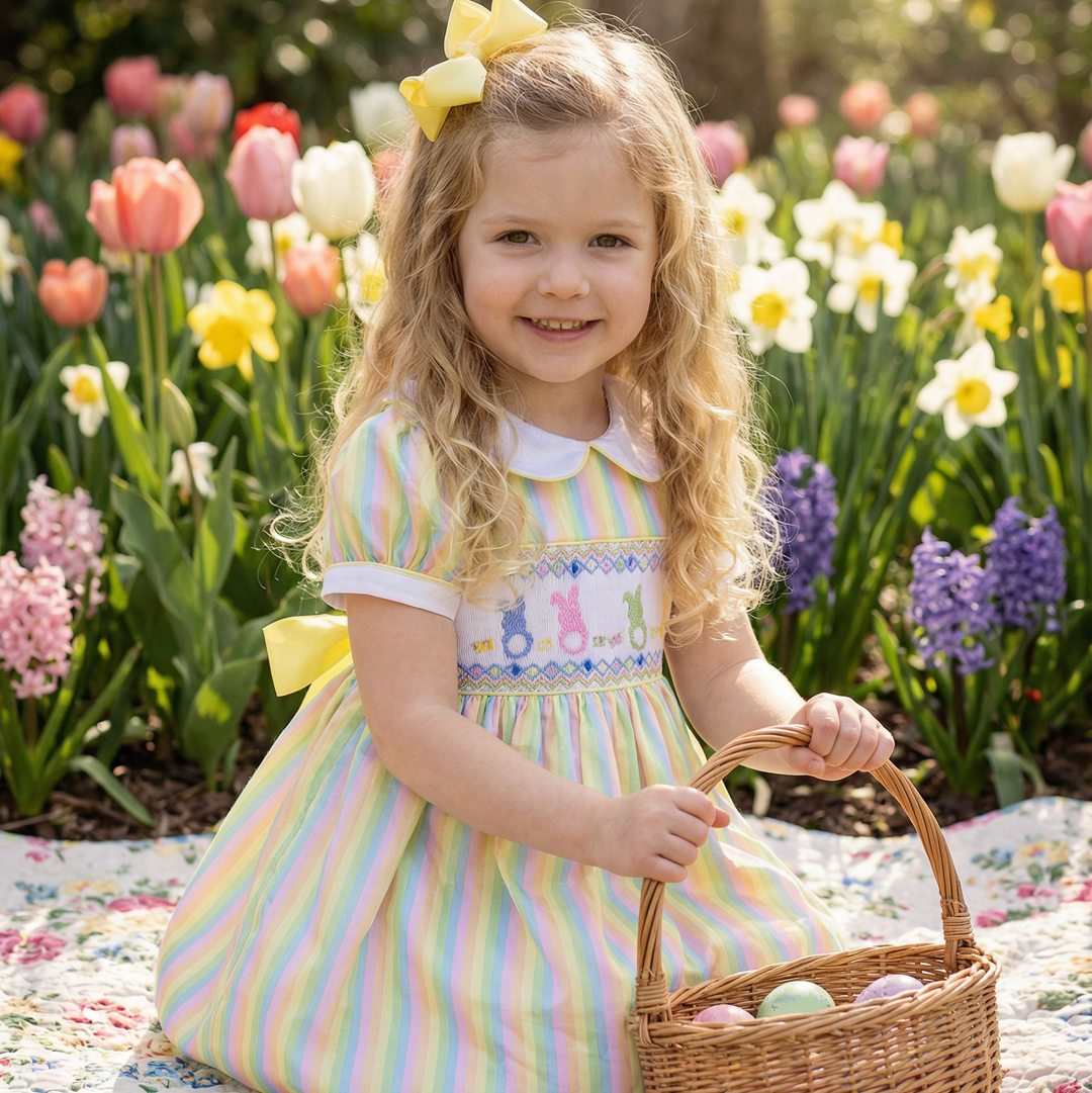 lemon satin baby girls smocked dress handmade baby dress petticoat skirt 