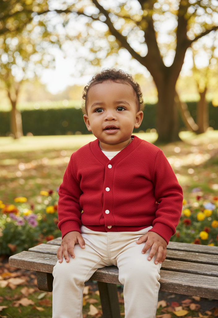Ocean Baby Boys Cardigan Red (NB-4Yrs)