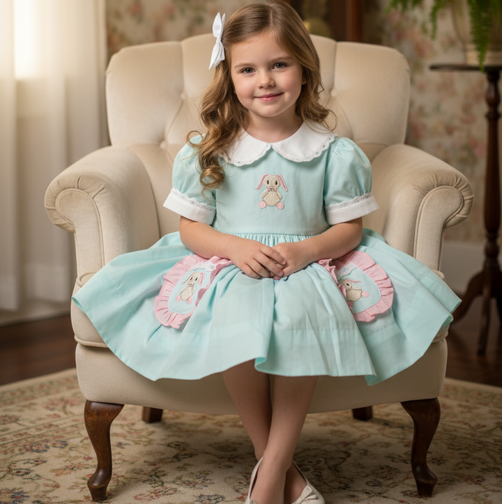 girls bunny summer dress