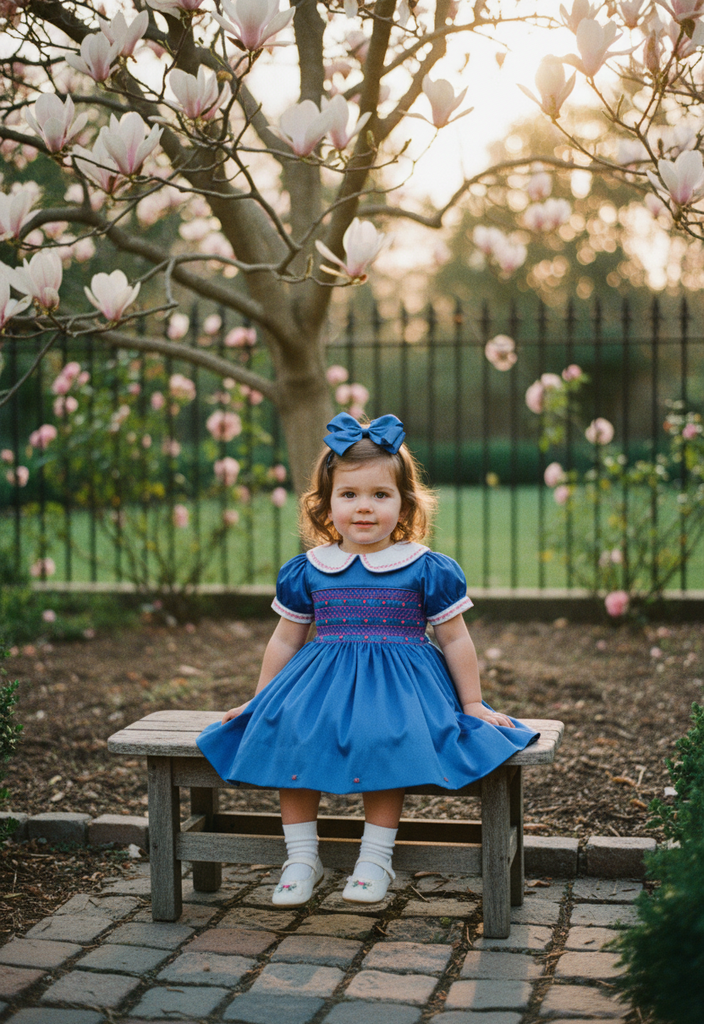 Ocean Baby Egyptian Blue Satin Dress (6M-8Yrs)