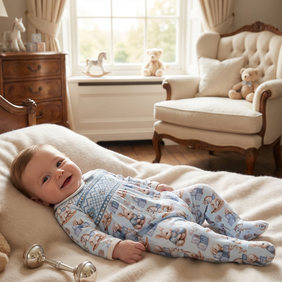 baby boys newborn handmade sleep wear