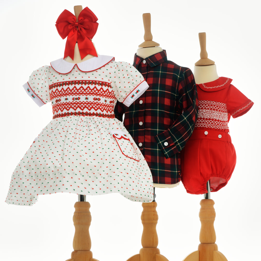 Ocean Baby Girls Swiss Dot Smocked Petticoat Layered Dress (NB-10Yrs)