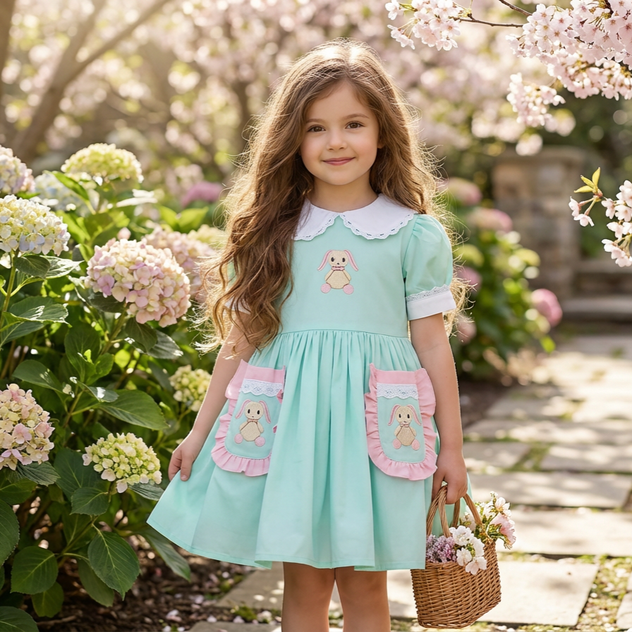 girls mint summer dress