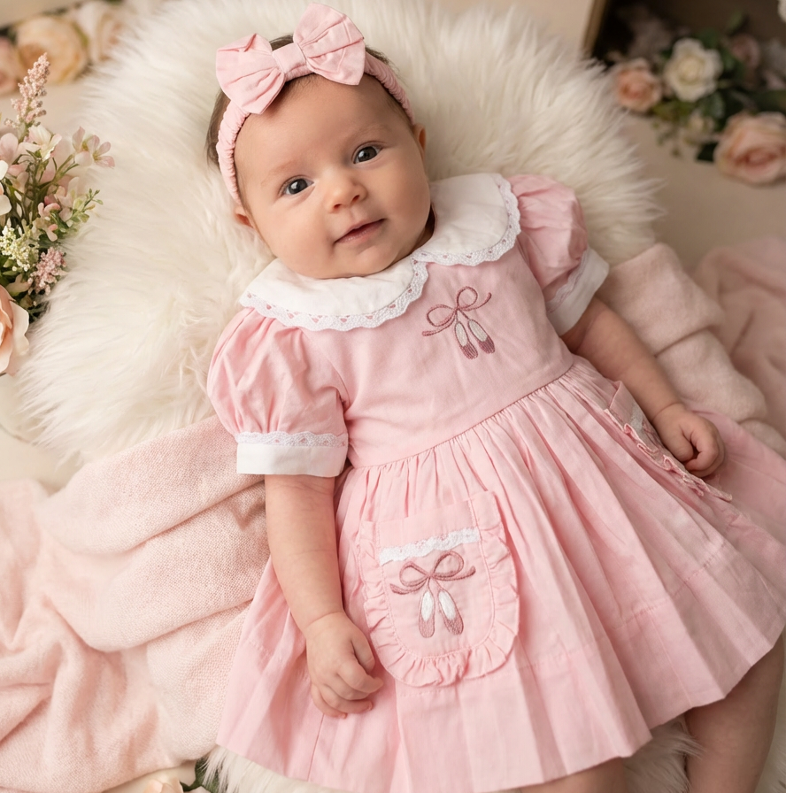 Ocean Baby 'My Little Pink Pavlova' Ballerina Petticoat Layered Dress - (NB-12Yrs)