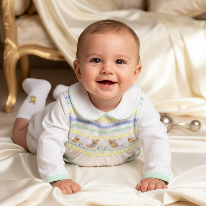 white cotton bay boys spring outfit luxury baby boys unique wear