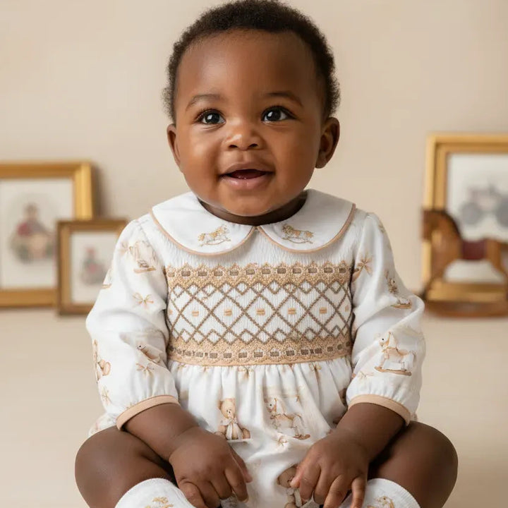 smocked newborn baby clothes UK