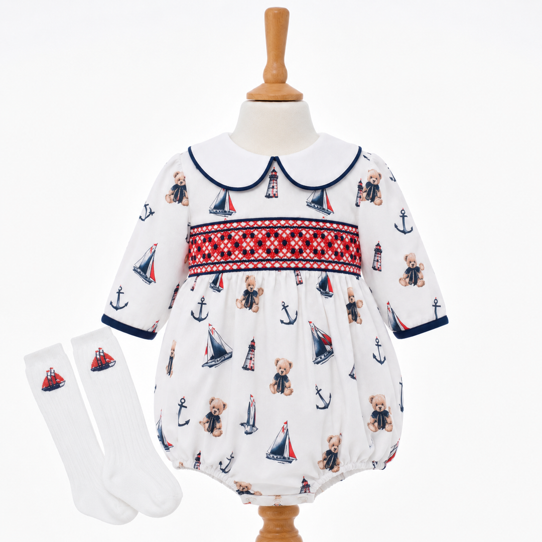 smocked baby boys summer clothing smocked baby bubble