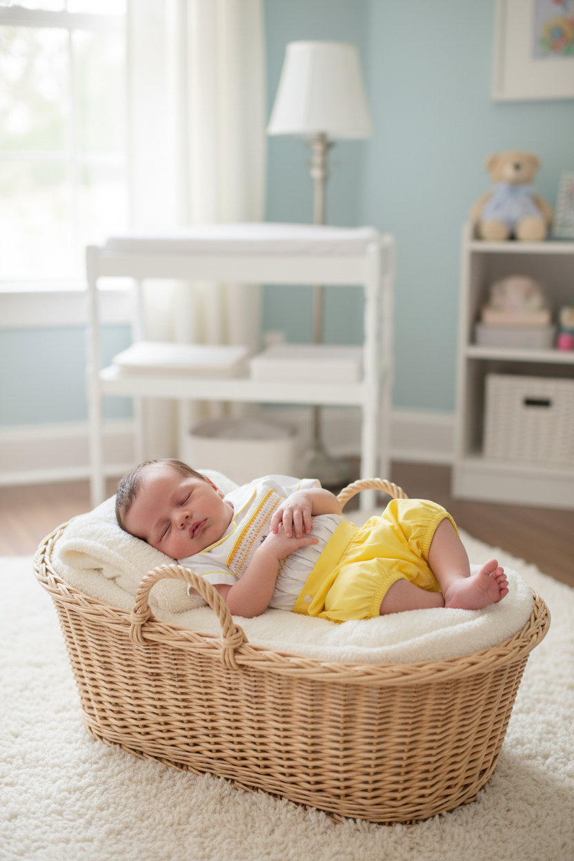 Ocean Baby Boys Sunshine Bunny Themed Smocked Buster Suit (NB-3Yrs)