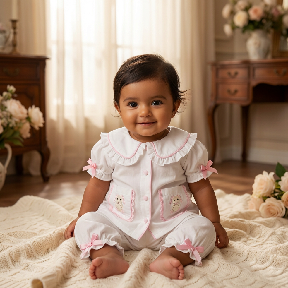 Ocean Baby Girls 'My Little Sugar Plum' Bunny Pyjamas (3M-10Yrs) Pjs