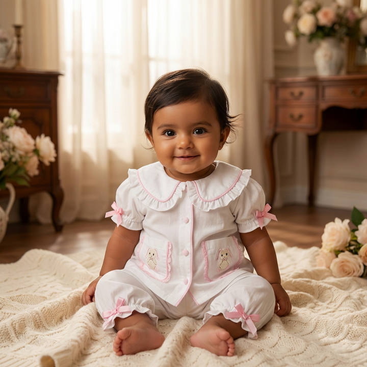Ocean Baby Girls 'My Little Sugar Plum' Bunny Pyjamas (3M-10Yrs) Pjs