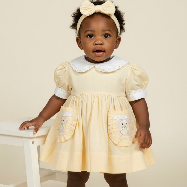 Ocean Baby 'My Little Buttercream Cookie' Bunny Petticoat Layered Dress - (NB-12Yrs)