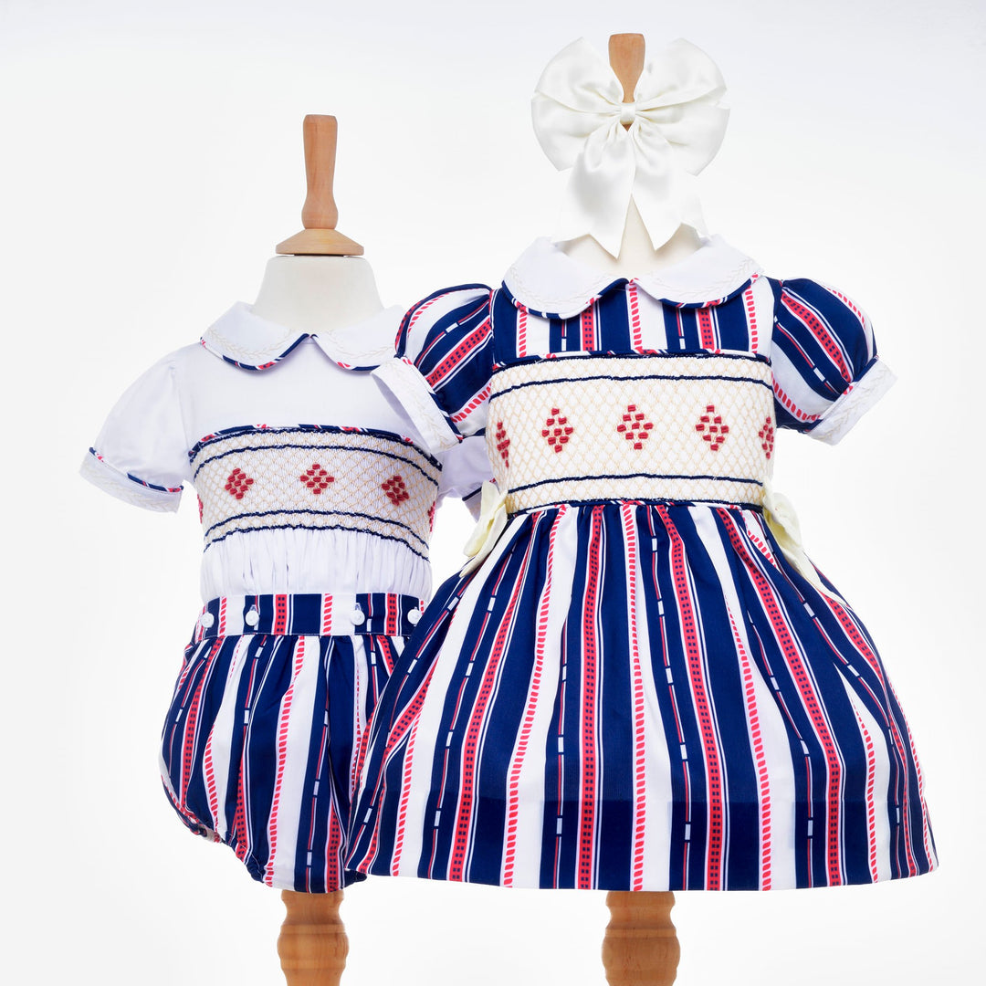 matching smocked childrens wear