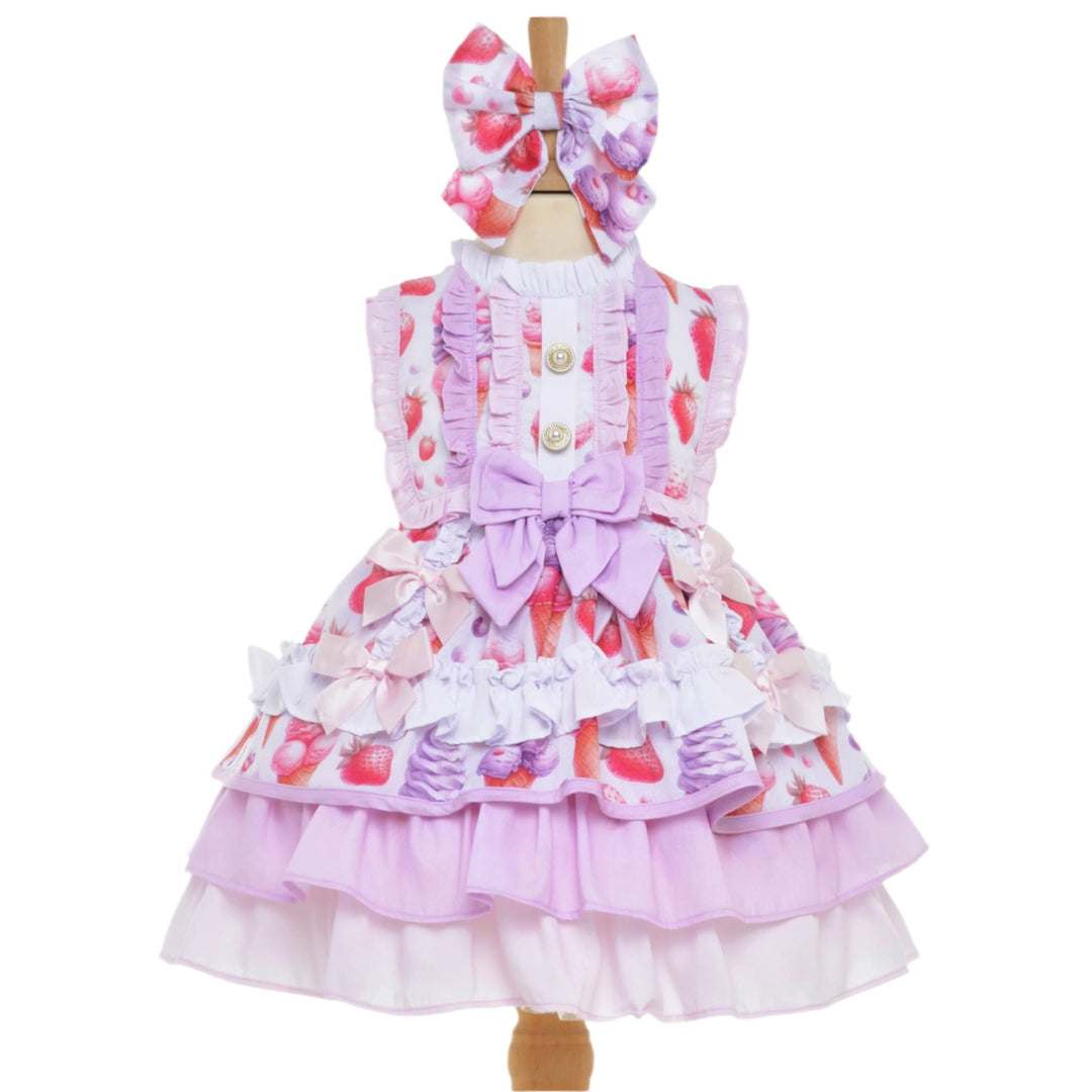 baby girl spanish syle ice cream dress