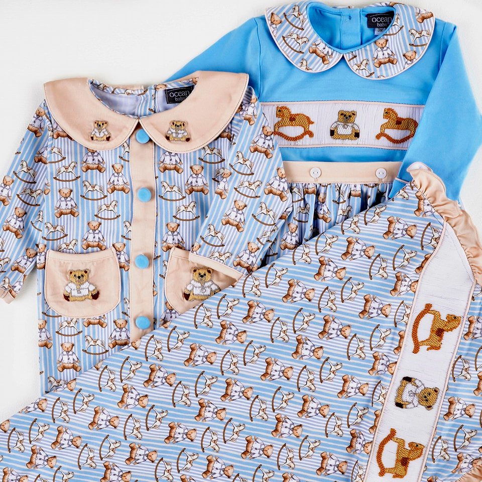 smocked sleepsuit smocked baby blanket