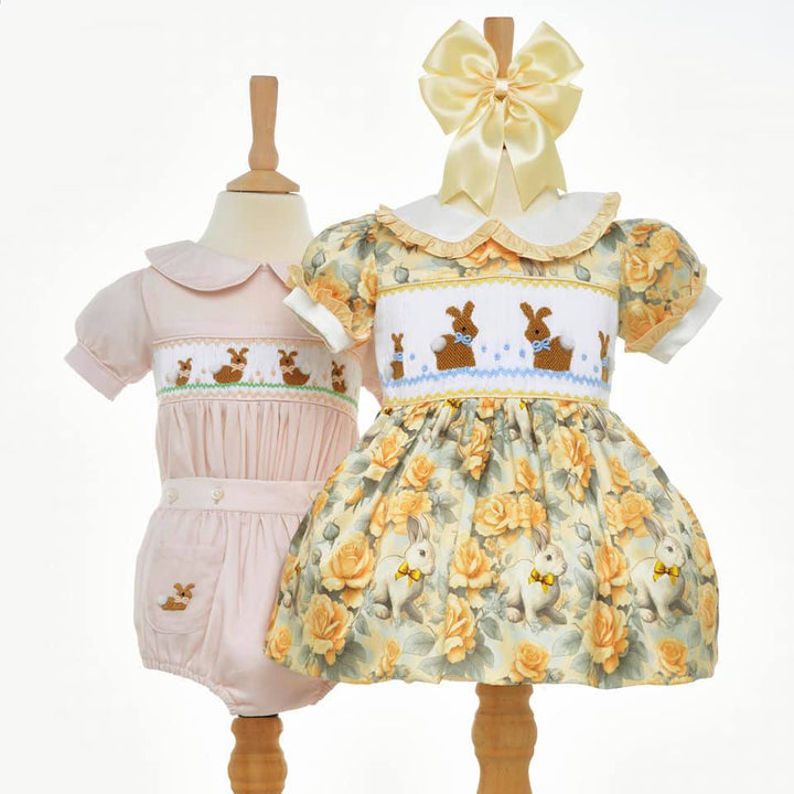 matching boys girls easter outfit smocked