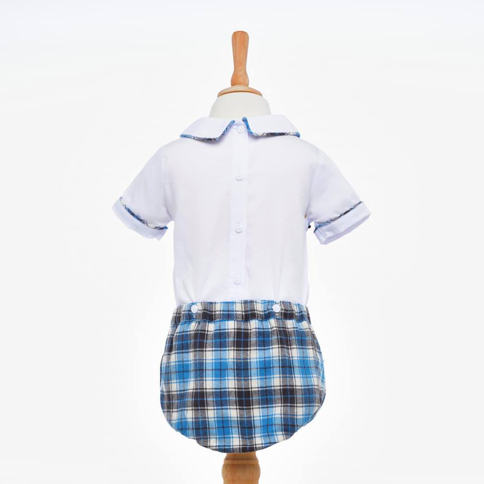 smocked boys buster suit