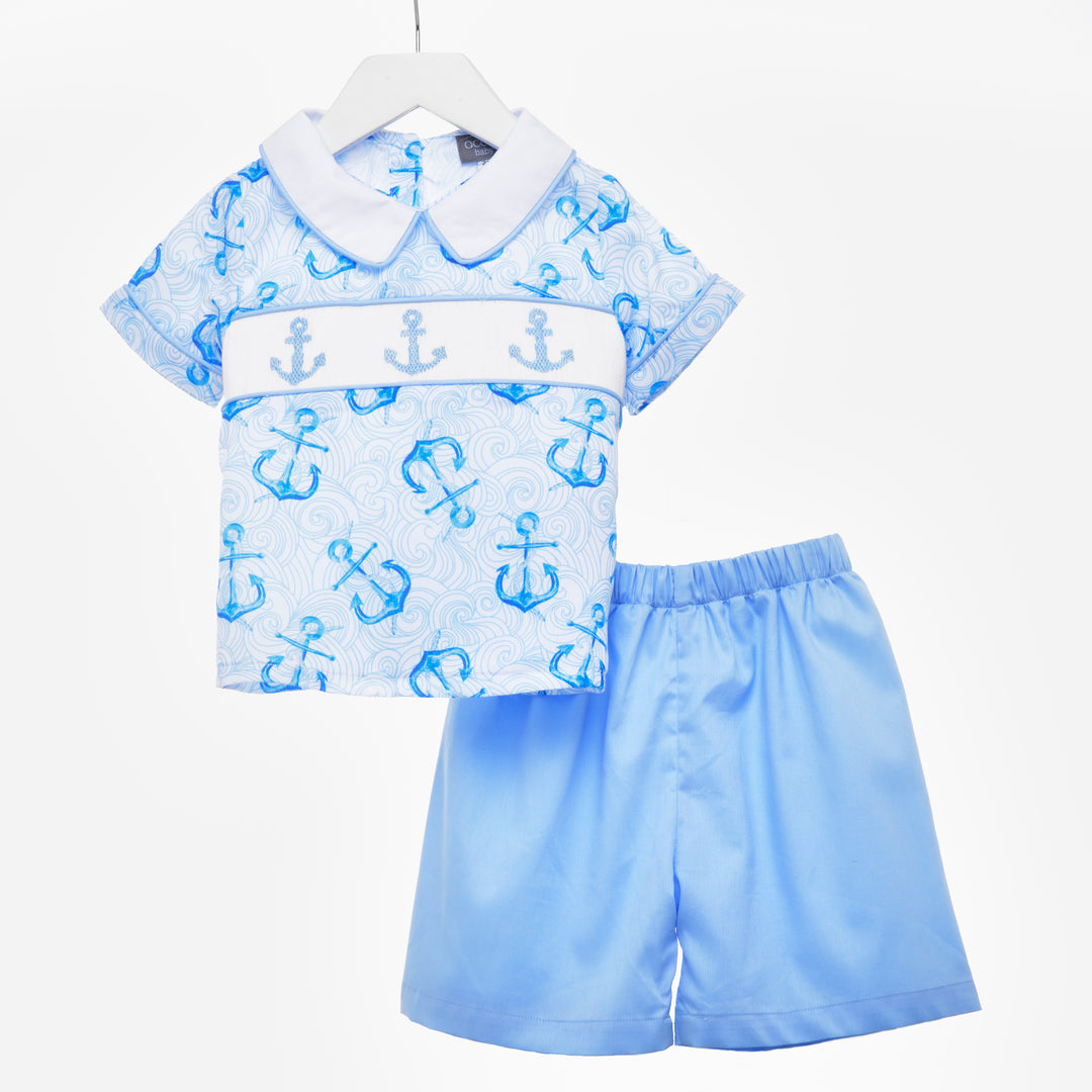 boys smocked summer clothes 