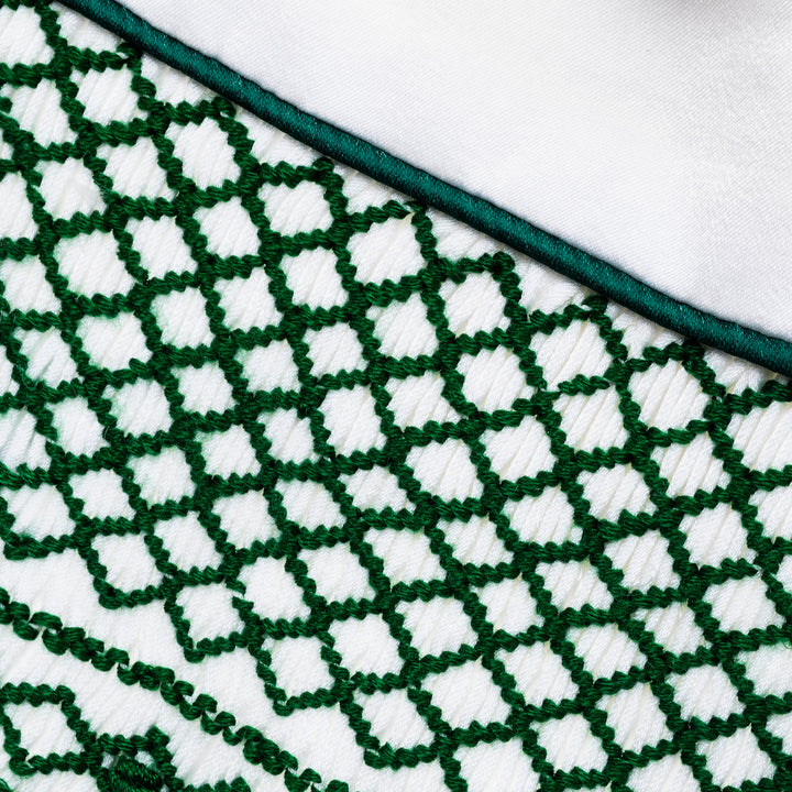 smocked baby boys emerald outfit