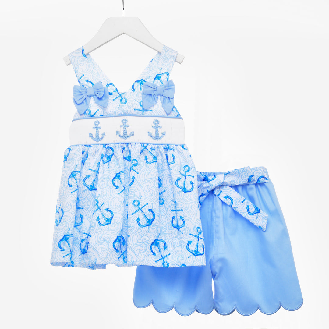 girls smocked summer sets 