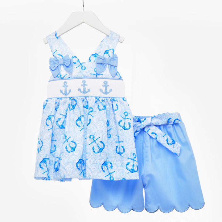 girls smocked summer sets 