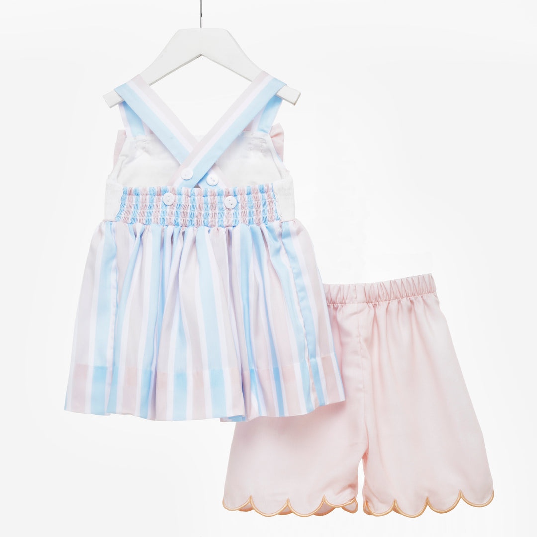 smocked girls summer sets 