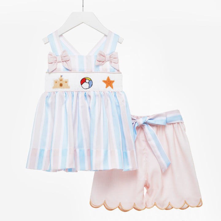 smocked baby girls summer sets 