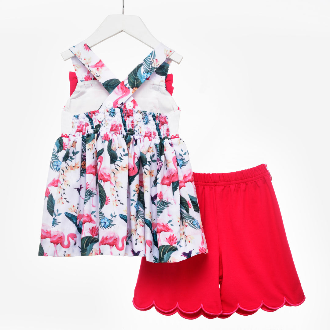smocked two piece girls sets baby girls summer clothes