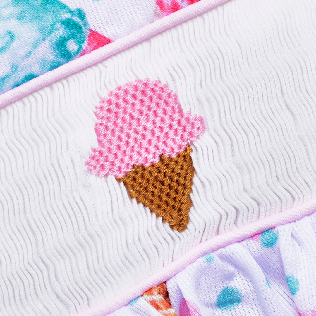 icecream smocked baby sets 