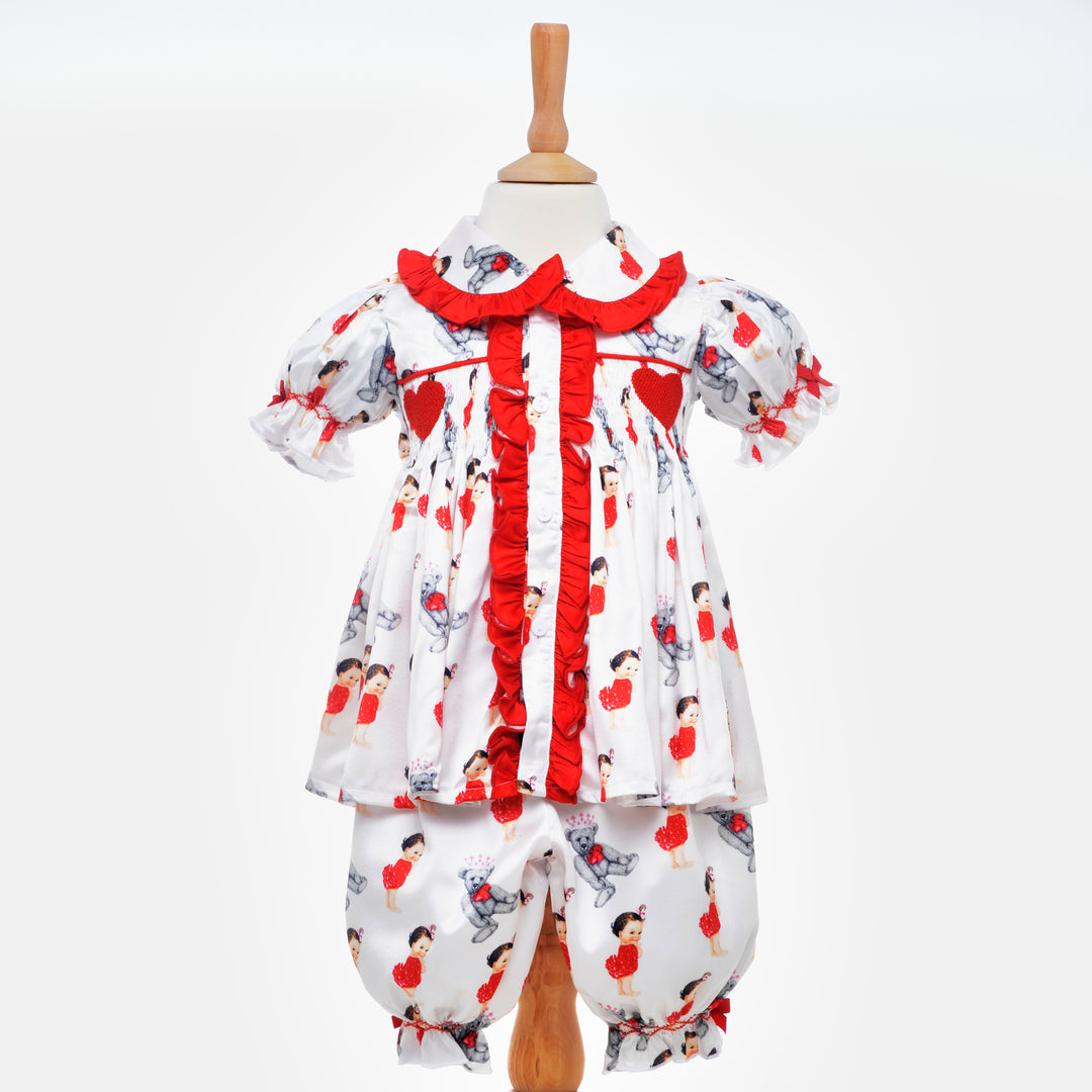 smocked baby pjs smocked girls pjs