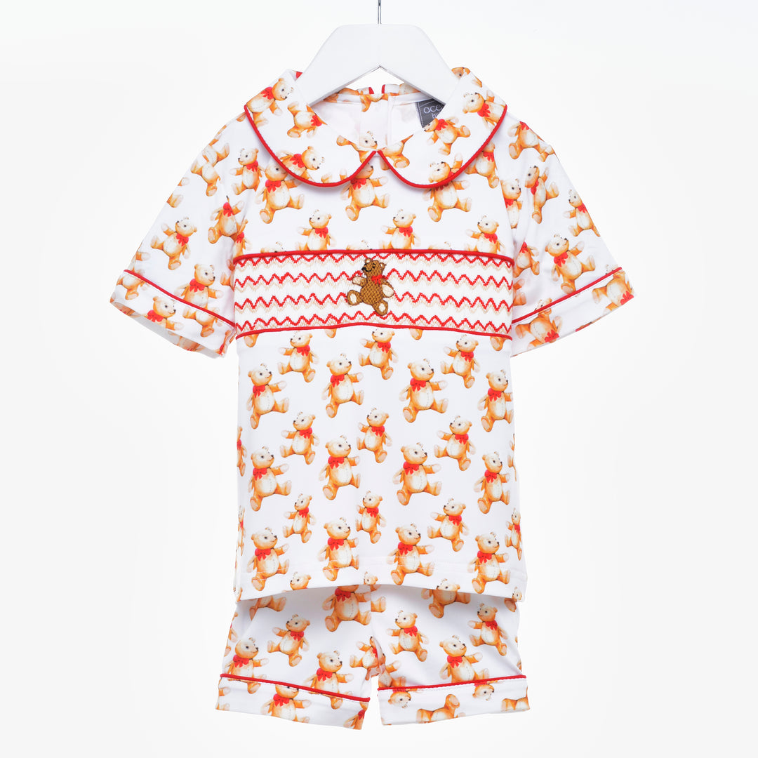 smocked baby boys pjs