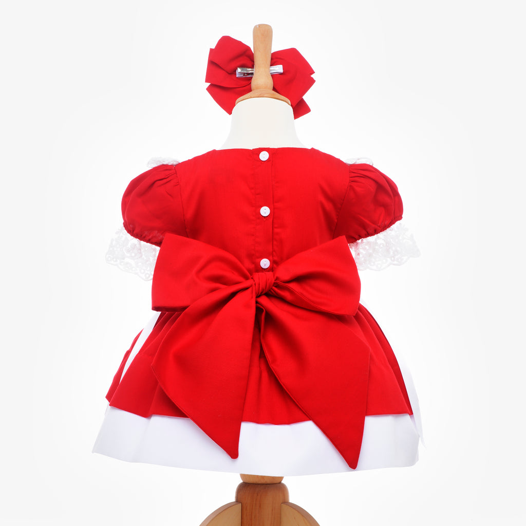 red baby dress red christmas dress