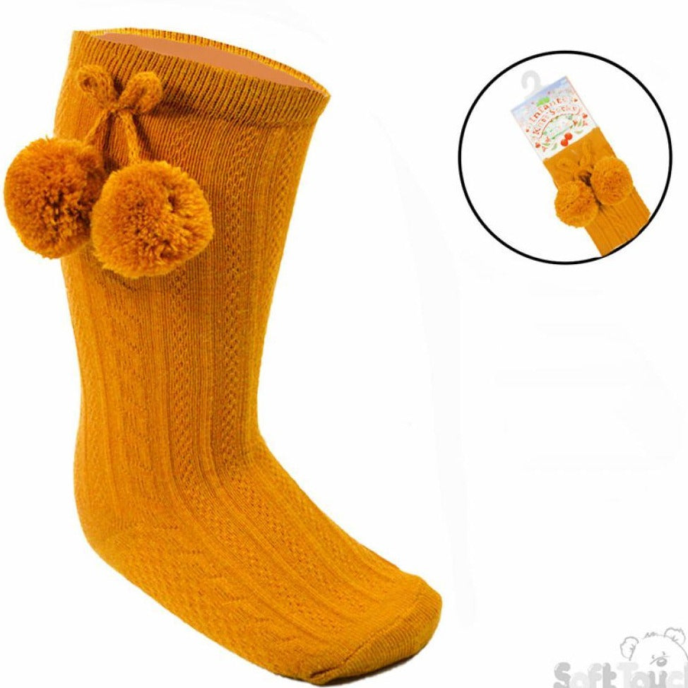 mustard baby socks