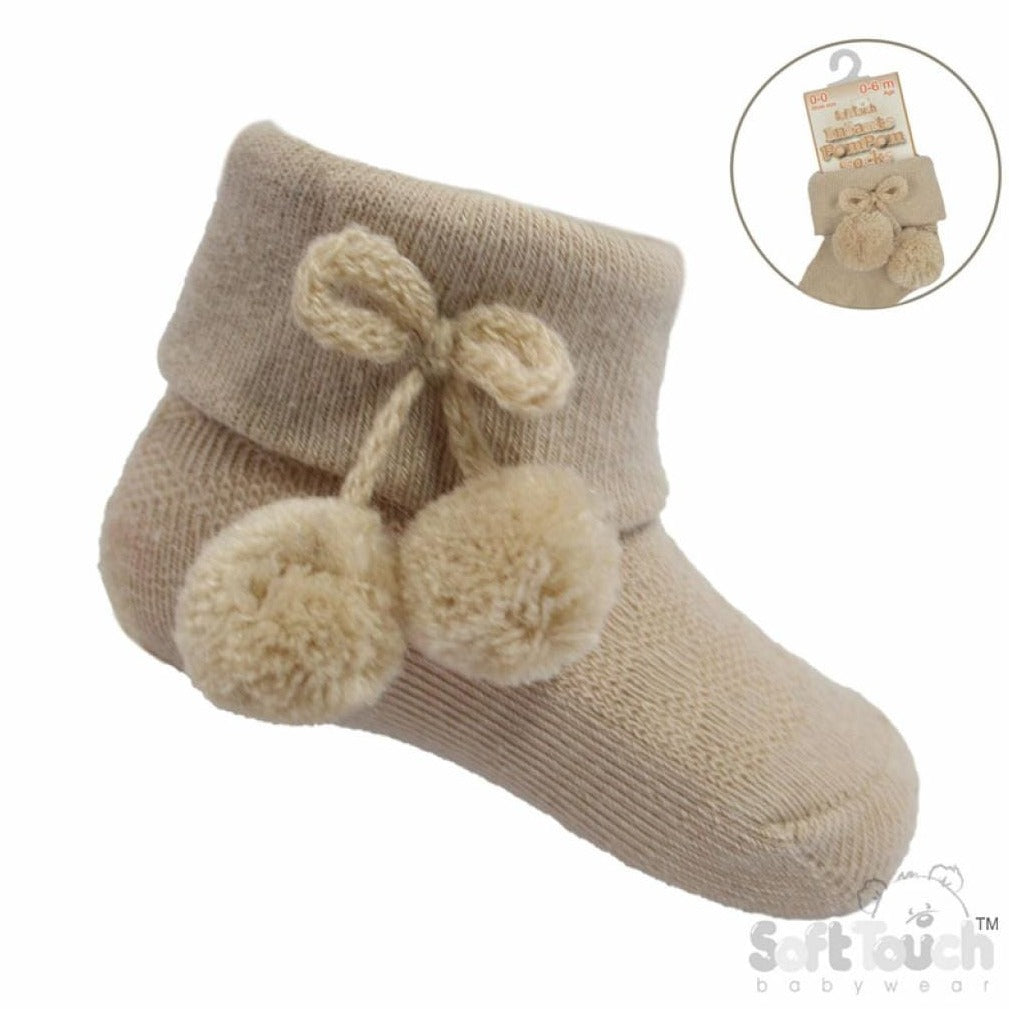 pompom baby socks