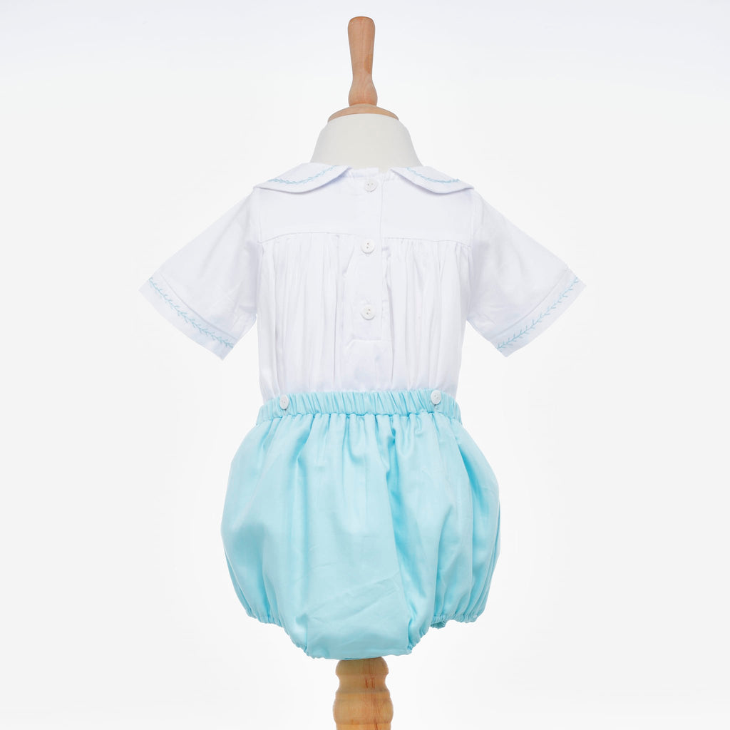 smocked baby boys outfit