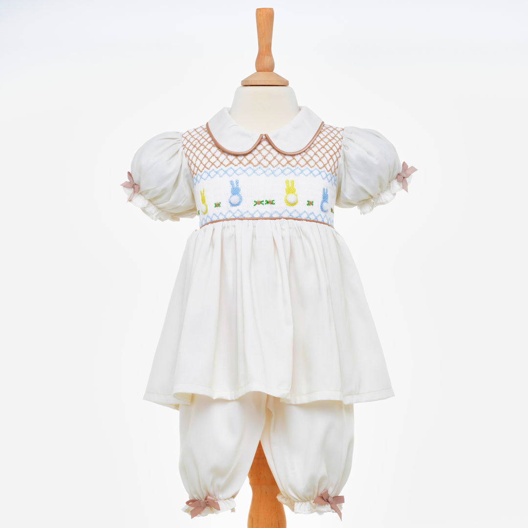 girls smocked pjs lemon baby pjs 
