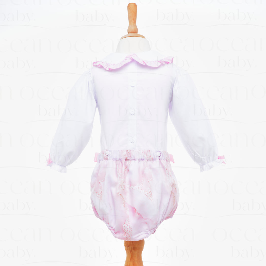 rocking horse smocked suit set spanish inspired babywear