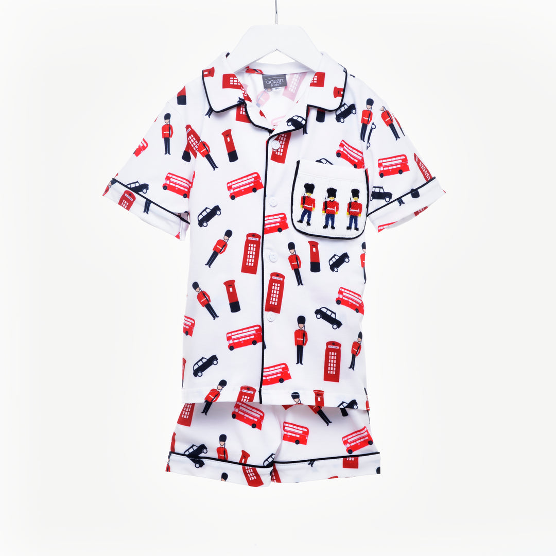 smocked boys pjs