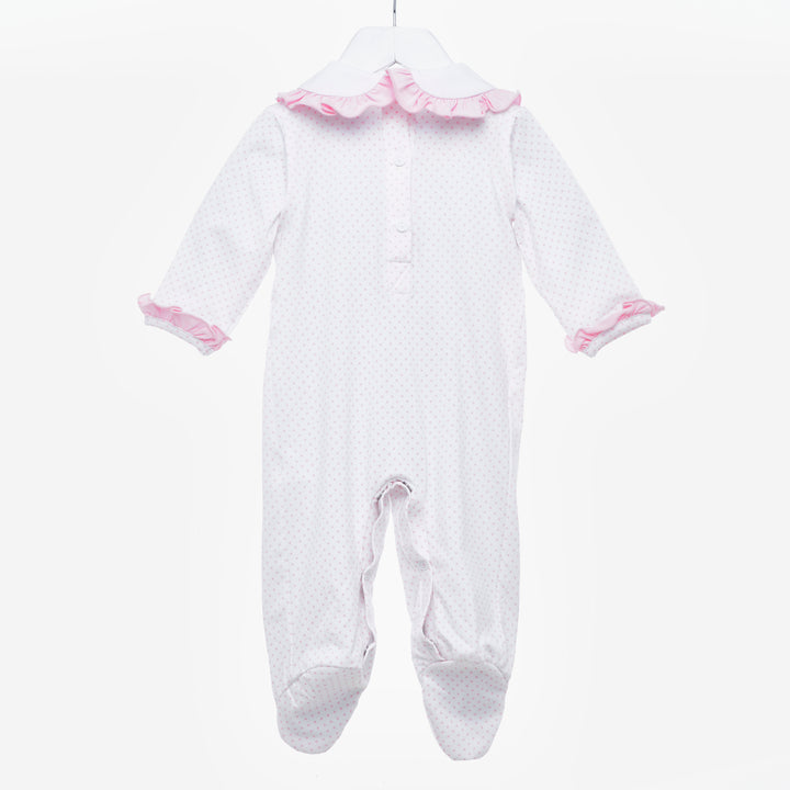 girls smocked sleepsuit
