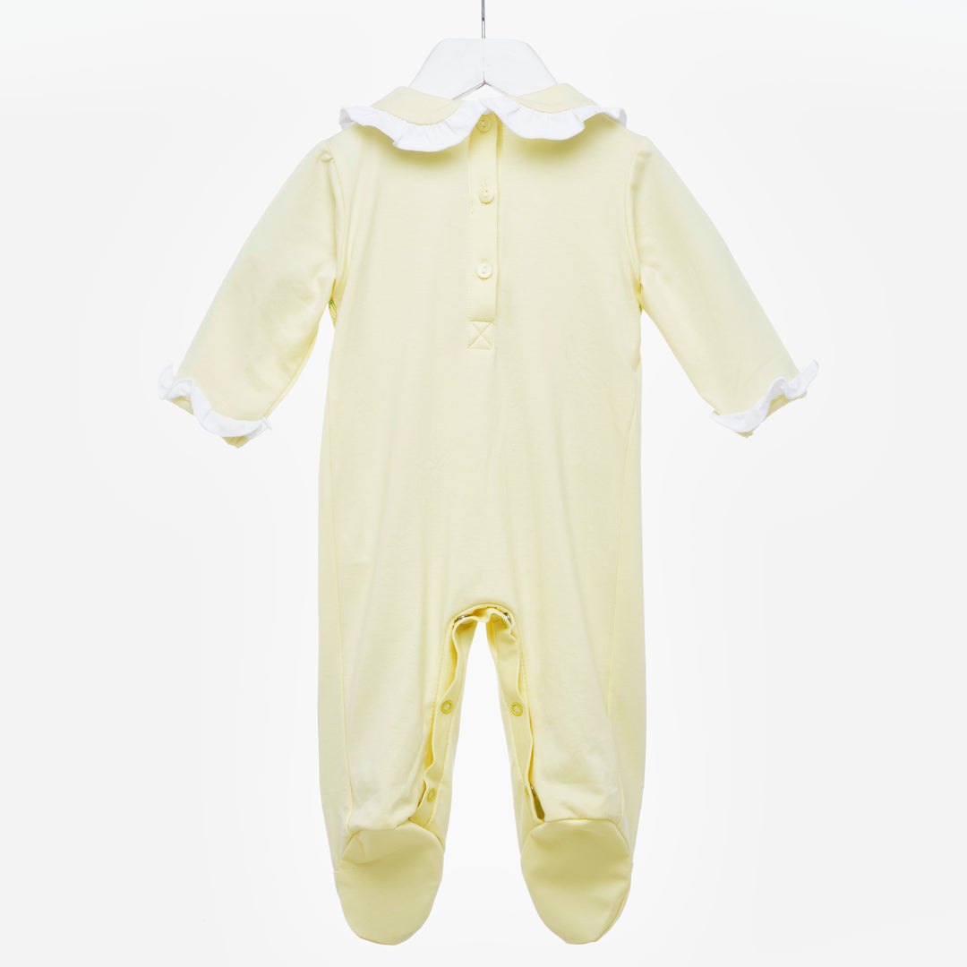 smocked baby girls onesie